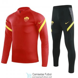 AS Roma Sudadera De Entrenamiento Red + Pantalon 2020/2021