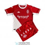 Camiseta AS Monaco Niños 1ª Equipación 2021/2022