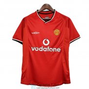 Camiseta Manchester United Retro 1ª Equipación 2000 2001