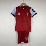 Camiseta West Ham United Niños 1ª Equipación 2023/2024