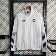 Manchester United Chaqueta Rompevientos White II 2023/2024