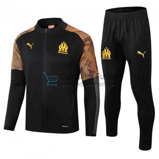 Olympique Marseille Chaqueta Black Yellow + Pantalon 2019/2020