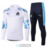 Olympique Marseille Sudadera De Entrenamiento White + Pantalon 2020/2021