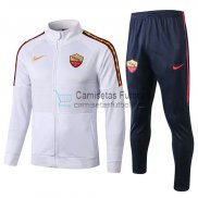 AS Roma Chaqueta White + Pantalon 2019/2020