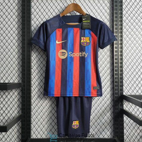 Reducción Polvo Caliza Camiseta Barcelona Niños 1ª Equipación 2022/2023 l camisetas Barcelona  baratas