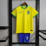 Camiseta Brasil Niños 1ª Equipación 2022/2023