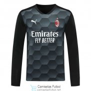 Camiseta Manga Larga AC Milan Portero Black 2020/2021