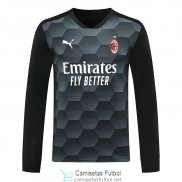 Camiseta Manga Larga AC Milan Portero Black 2020/2021