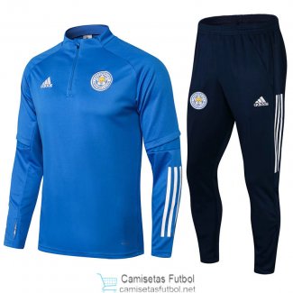 Leicester City Sudadera De Entrenamiento Blue + Pantalon Navy 2021/2022