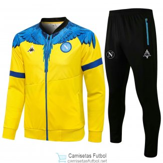 Napoli Kappa x Marcelo Burlon Chaqueta Yellow + Pantalon 2021/2022