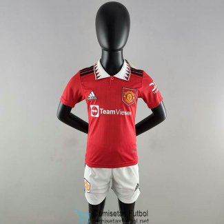 Camiseta Manchester United Niños 1ª Equipación 2022/2023