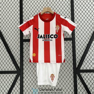 Camiseta Sporting Gijon Niños 1ª Equipación 2023/2024