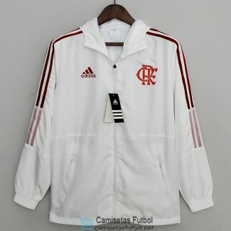 Flamengo Chaqueta Rompevientos White II 2022/2023