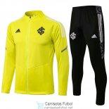 Sport Club Internacional Chaqueta Yellow + Pantalon Black 2021/2022