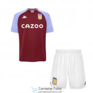 Camiseta Aston Villa Niños 1ª Equipación 2020/2021