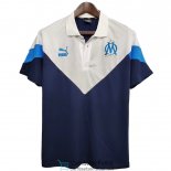 Camiseta Olympique Marseille Polo White Blue 2020/2021