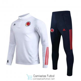 Colombia Sudadera De Entrenamiento White + Pantalon 2020/2021