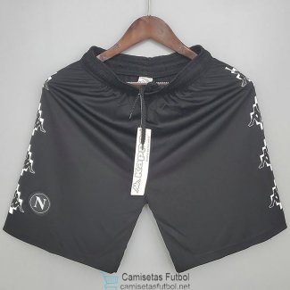 Pantalon Corto Napoli Kappa x Marcelo Burlon Black 2021/2022