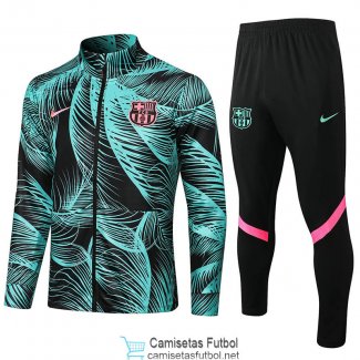 Barcelona Chaqueta Green II + Pantalon Black II 2021/2022