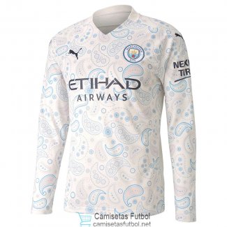 Camiseta Manga Larga Manchester City 3ª Equipación 2020/2021