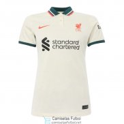 Camiseta Mujer Liverpool 2ª Equipación 2021/2022