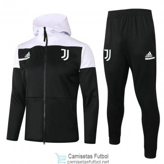 Juventus Chaqueta Capucha Black + Pantalon 2020/2021