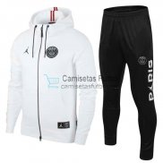 PSG x Jordan Chaqueta Capucha White + Pantalon 2019/2020