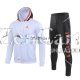 PSG x Jordan Chaqueta Capucha White + Pantalon Black 2019/2020