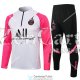 PSG x Jordan Sudadera De Entrenamiento White Pink + Pantalon Black 2021/2022