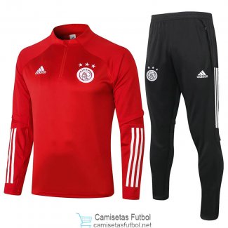 Ajax Sudadera De Entrenamiento Red + Pantalon 2020/2021