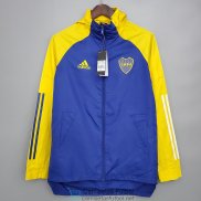 Boca Juniors Chaqueta Rompevientos Blue Yellow 2021/2022