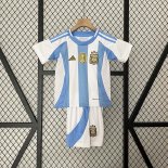 Camiseta Argentina Niños 1ª Equipación 2024/2025