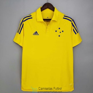 Camiseta Cruzeiro Polo Yellow 2021/2022