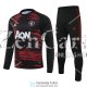 Manchester United Sudadera De Entrenamiento Black Red + Pantalon 2020/2021