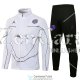 PSG x Jordan Chaqueta White Black Streak + Pantalon Black 2021/2022