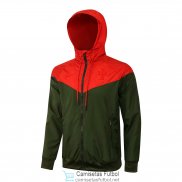 Portugal Chaqueta Capucha Red Green 2021/2022