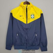 Brasil Chaqueta Rompevientos Yellow Blue II 2021/2022