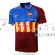 Camiseta Barcelona Polo Blue Red 2020/2021