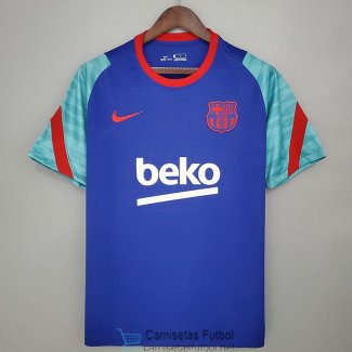 Camiseta Barcelona Training Blue Red Green 2021/2022