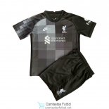 Camiseta Liverpool Niños Portero Black 2021/2022