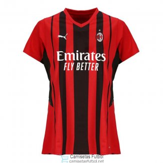 Camiseta Mujer AC Milan 1ª Equipación 2021/2022