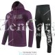 PSG x Jordan Chaqueta Capucha Purple + Pantalon 2020/2021