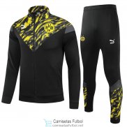 Borussia Dortmund Chaqueta Black Yellow + Pantalon Black 2021/2022