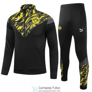 Borussia Dortmund Chaqueta Black Yellow + Pantalon Black 2021/2022