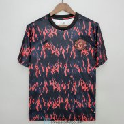 Camiseta Manchester United Pre Match Training Black Red 2022/2023