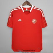 Camiseta Manchester United Training Red IV 2021/2022