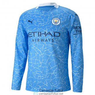 Camiseta Manga Larga Manchester City 1ª Equipación 2020/2021