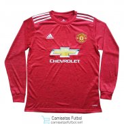 Camiseta Manga Larga Manchester United 1ª Equipación 2020/2021