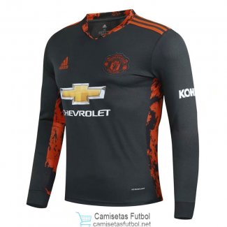 Camiseta Manga Larga Manchester United 2ª Equipación Portero 2020/2021