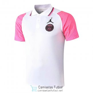 Camiseta PSG Polo White Pink 2020/2021